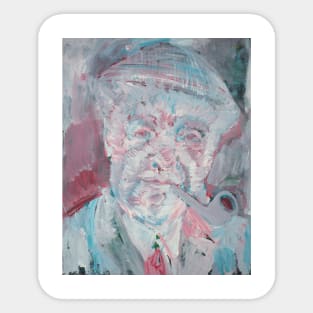 PABLO NERUDA oil portrait Sticker